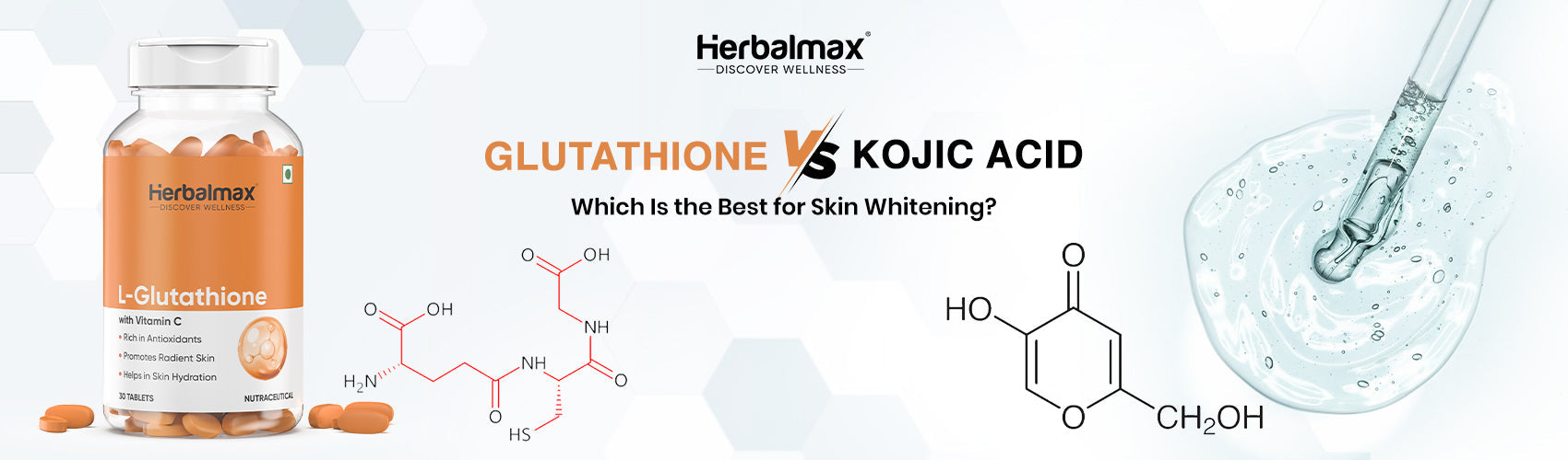 Glutathione vs Kojic Acid: Best for Skin Whitening?