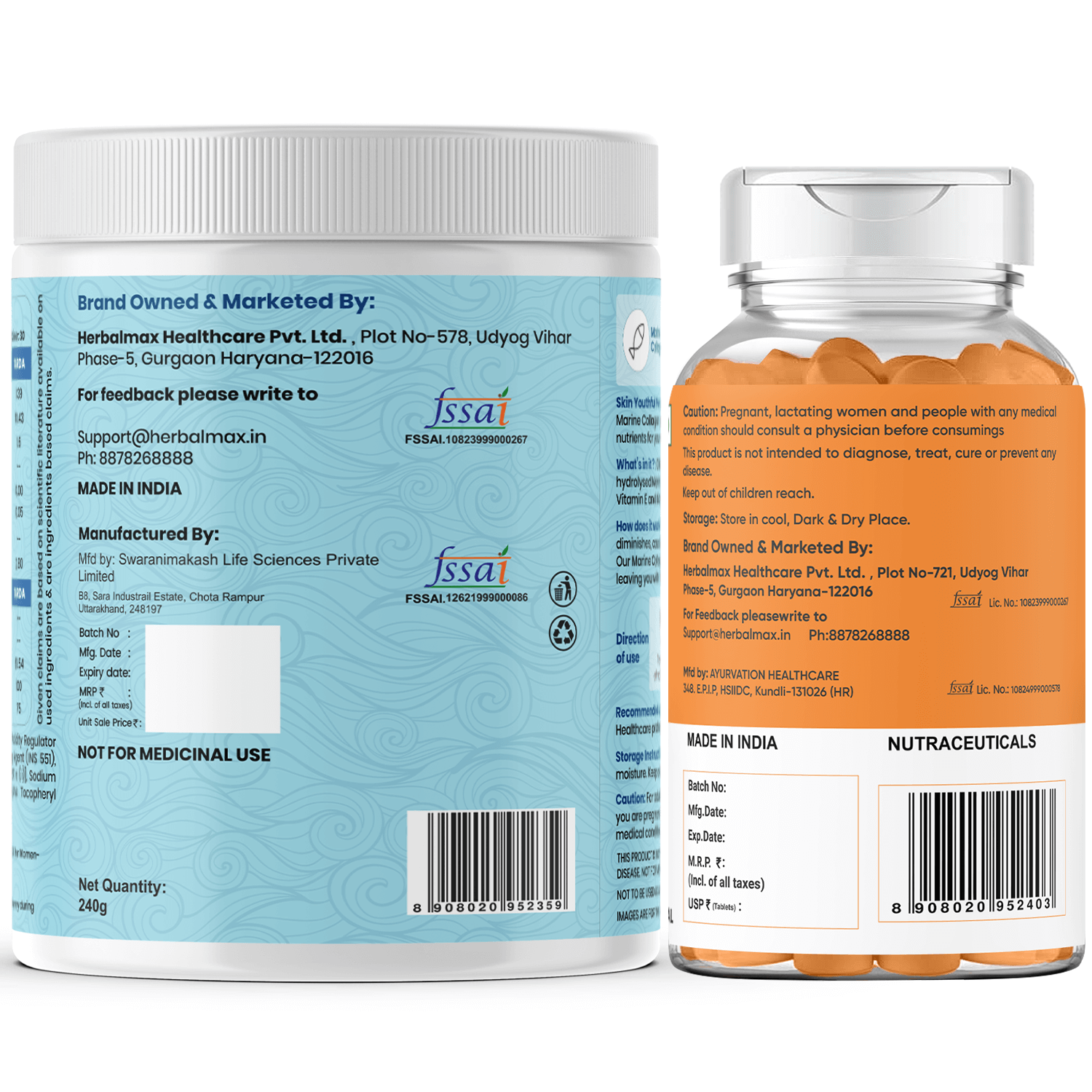 L - Glutathione with vitamin C & Marine Collagen