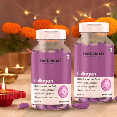 Collagen For Skin, Hair & Nails (800mg) Pack of 2 for 120 Tablets