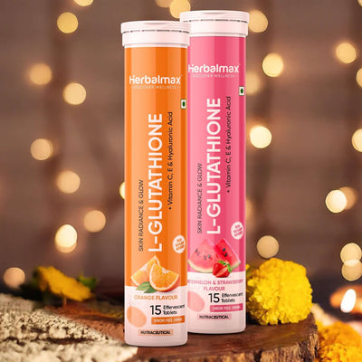 Brightening  Skin Combo:  L-Glutathione Effervescent  (Orange And Watermelon Flavour)