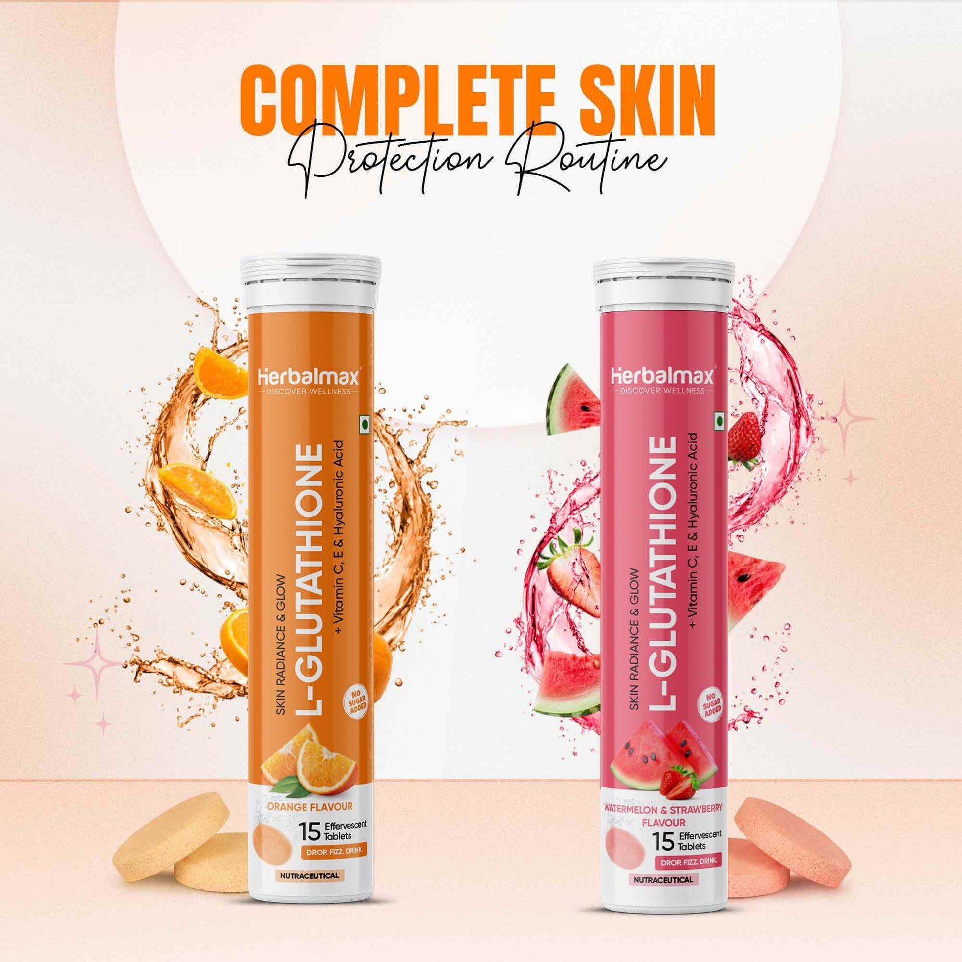 L Glutathione effervescent  flavour tablet