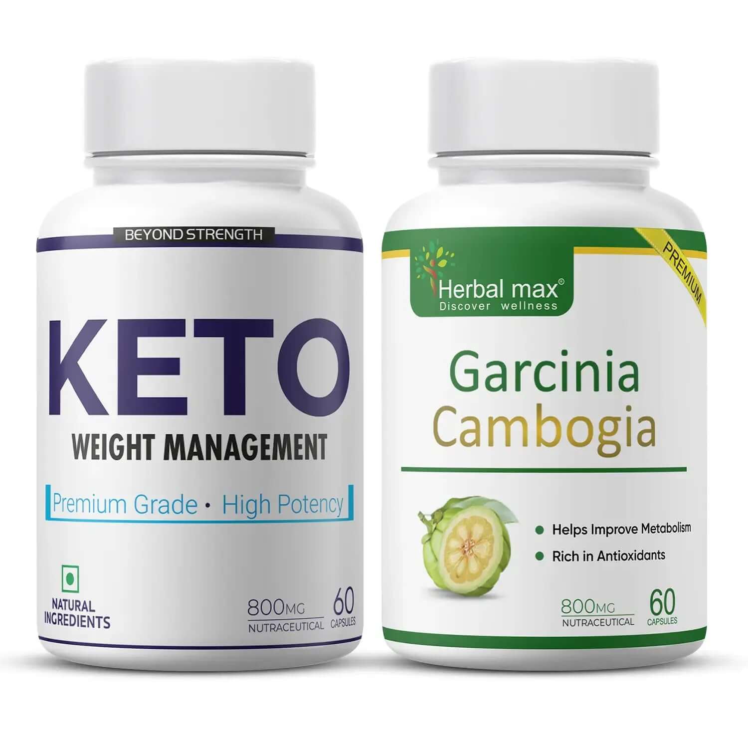Orphic Nutrition Garcinia Cambogia with Green Tea and Extra Strength Apple Cider Vinegar plus Keto Boosters