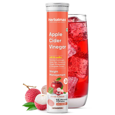 Apple Cider Vinegar Tablets with Lychee Flavored for Weight Management