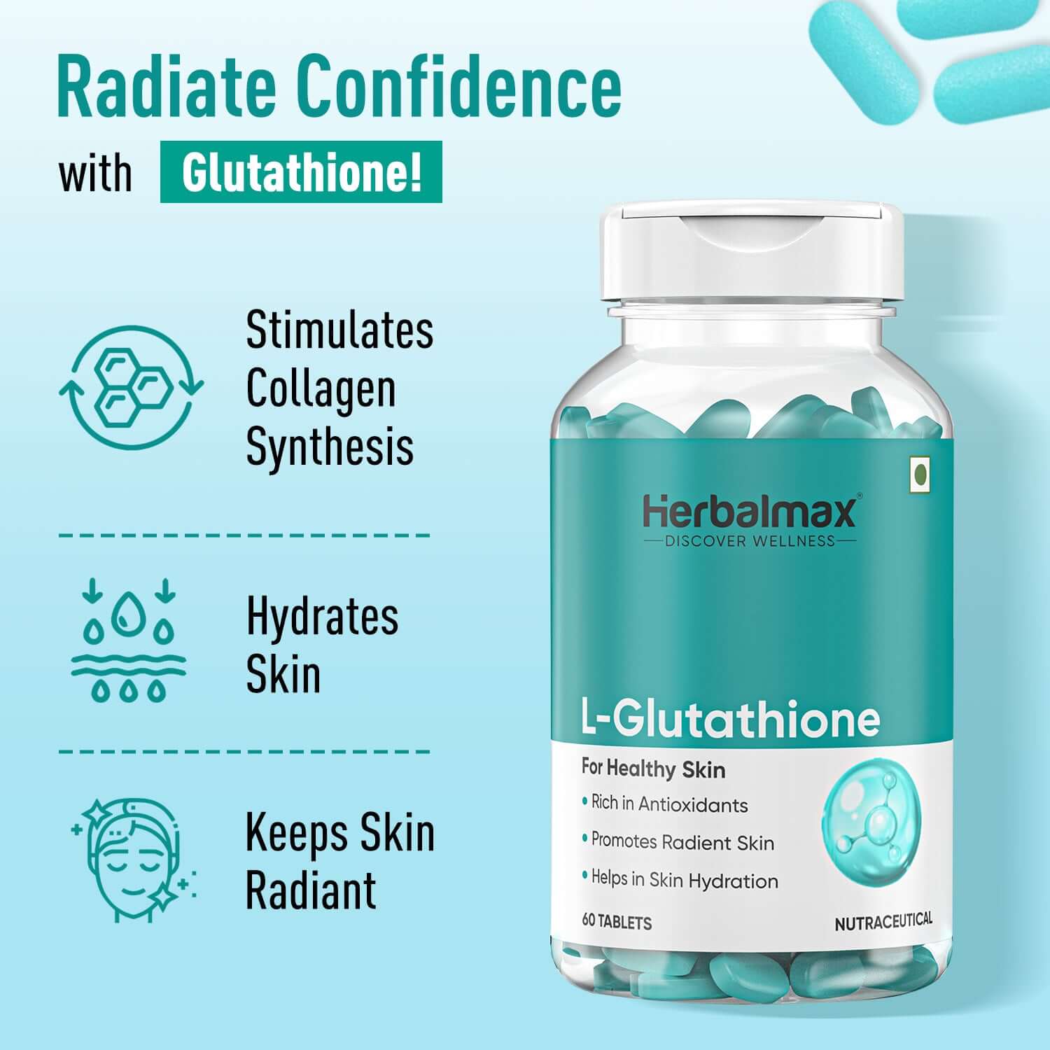 l glutathione tablets for skin whitening