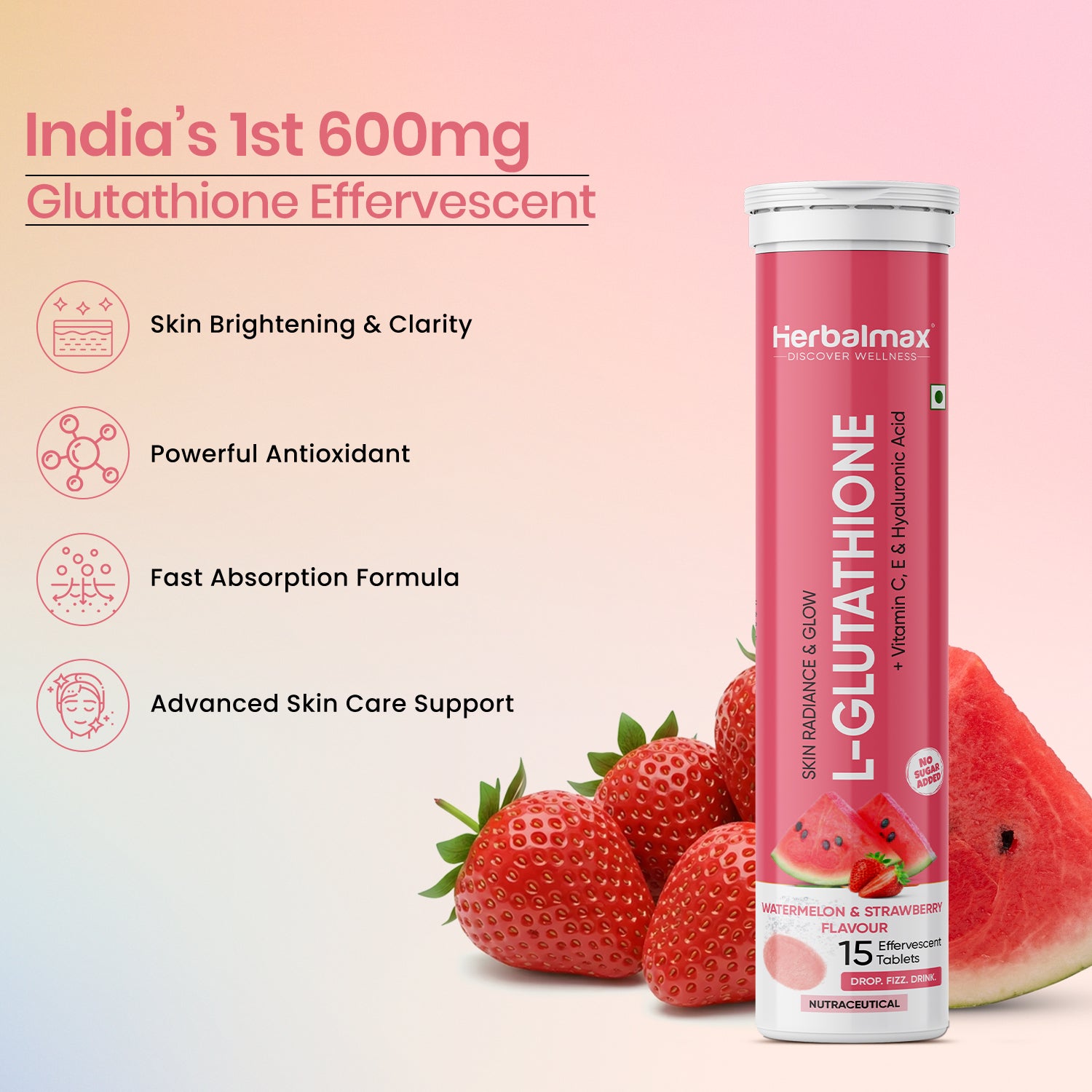 Glutathione Effervescent Tablets 600mg