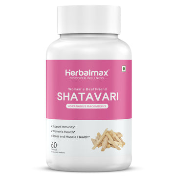 Herbalmax Shatavari Capsule- 400mg (60 Capsules)