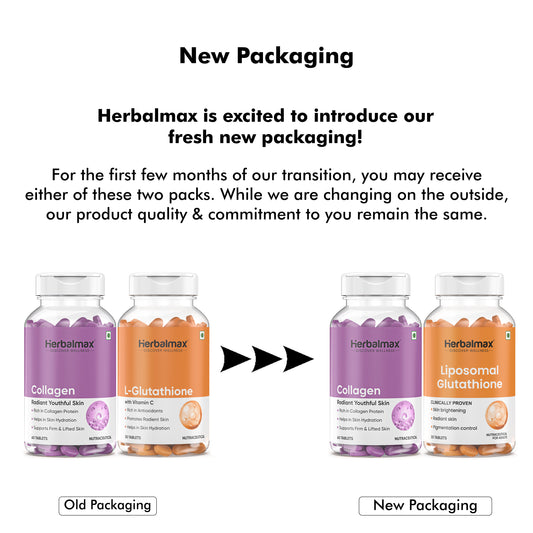 L-Glutathione with Vitamin C and Collagen Supplement For Skin Glow