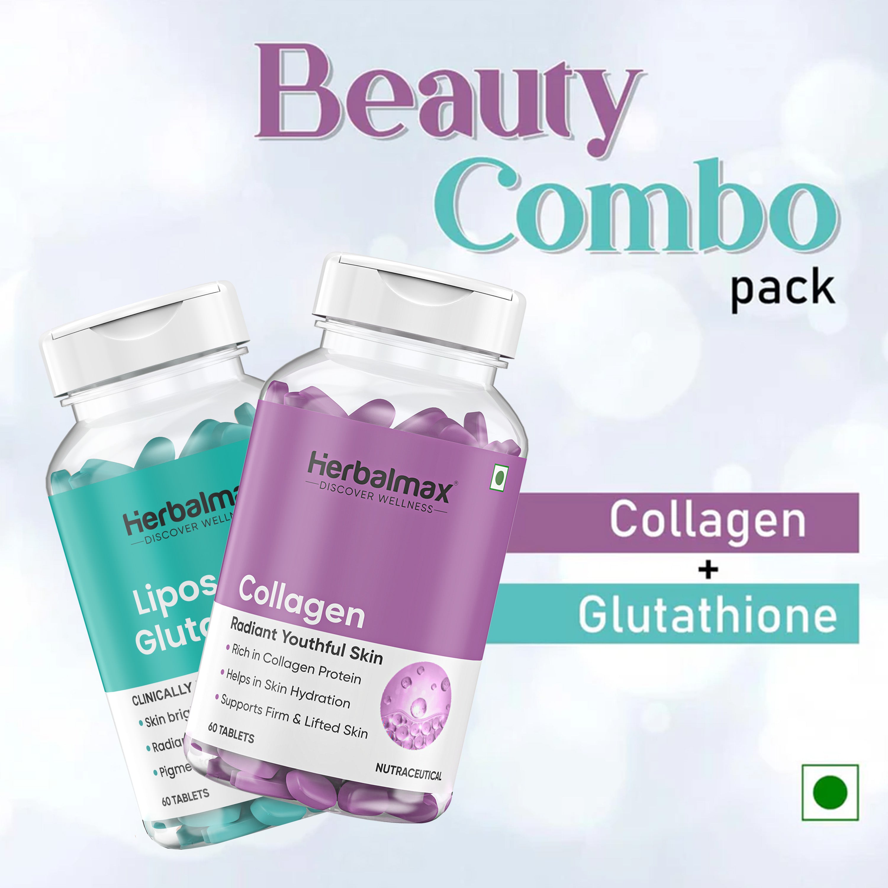 Collagen and Glutathione Supplement for Radiant Skin| Herbalmax
