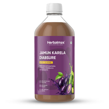 Diabsure Juice - Natural Sugar Management Formula with Karela, Jamun, and More - 450 ml