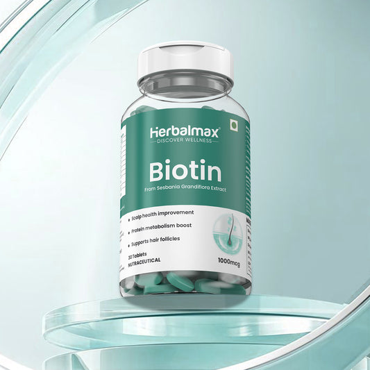 Biotin Tablets 10000 mcg – For Hair Growth, Strong Nails & Healthy Skin (30 Tablets)