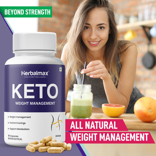 Herbalmax Keto Advance - for Natural & Organic Weight Management (60 Capsule)