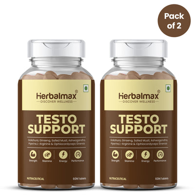 Testo Support Supplement Pack of 2 (120 Tablets)