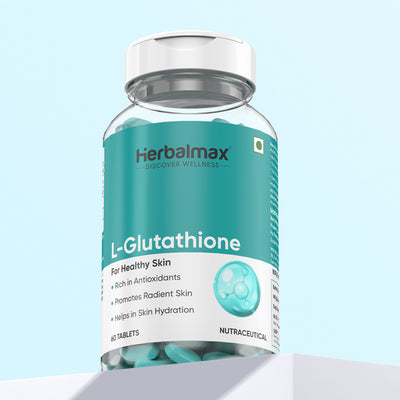 L-Glutathione - For Glowing Skin & Reduce Pigmentation For Men & Women, 60 Veg Tablets