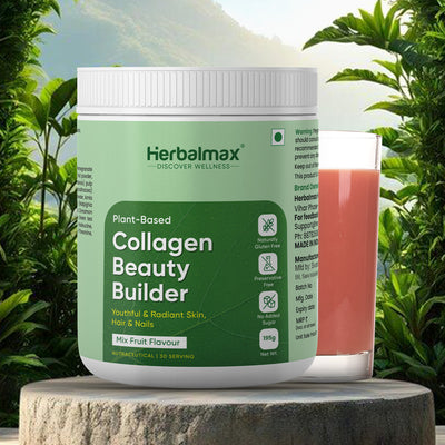 Herbalmax Plant Based Veg Collagen Beauty Builder(195g) Mix Fruit Flavour