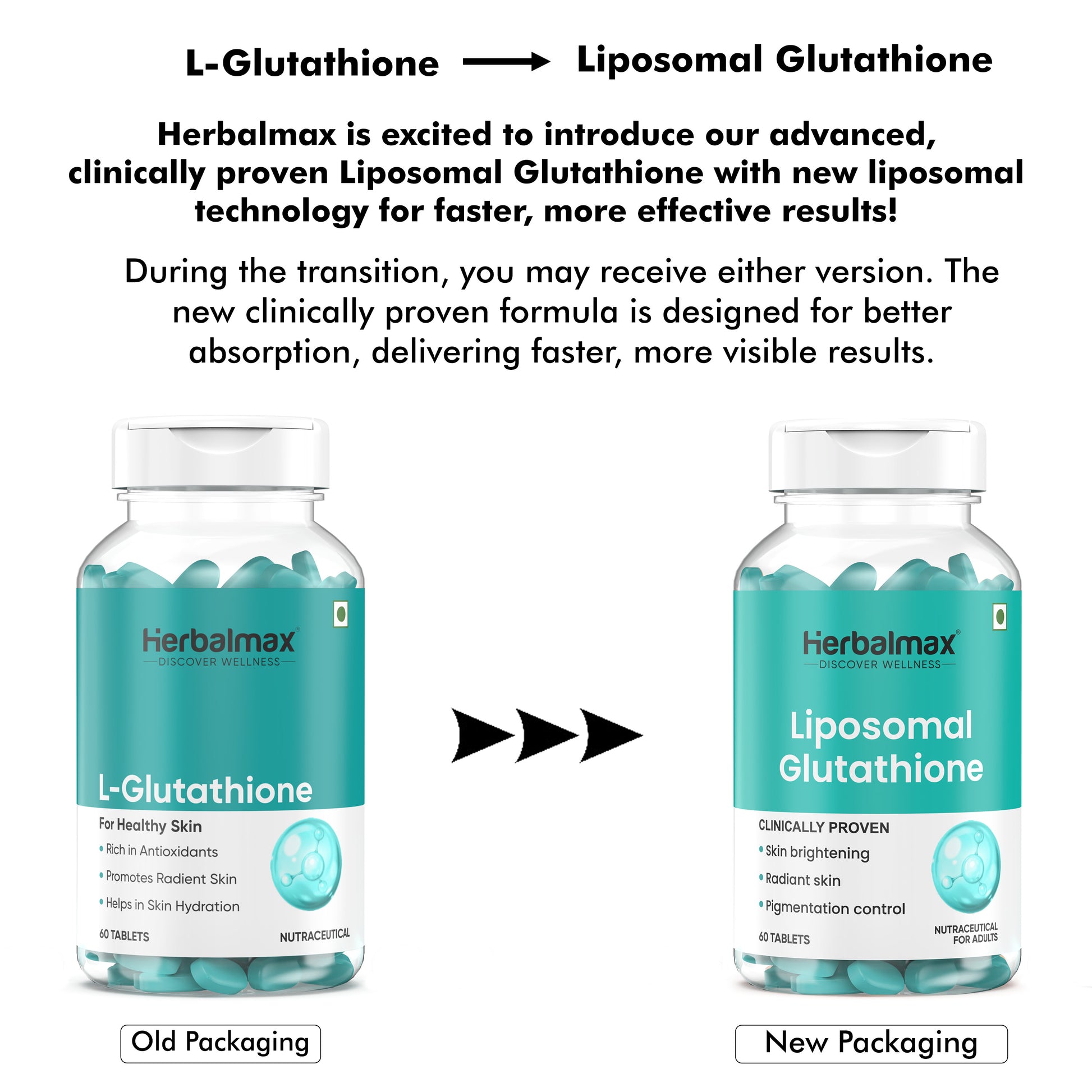 L-Glutathione Tablets for Glowing Skin (Pack of 4) | Herbalmax L-Glutathione Tablets for Glowing Skin (Pack of 4) | Herbalmax