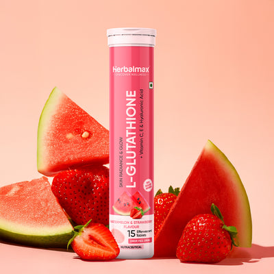 L-Glutathione Effervescent (Watermelon & Strawberry) Flavour 600mg Tablets
