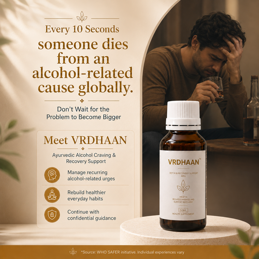 VRDHAAN Detox & Recovery Support ARQ | Ayurvedic Liquid Supplement for for Major Substance Dependencies & Guided Recovery Support | 100ml