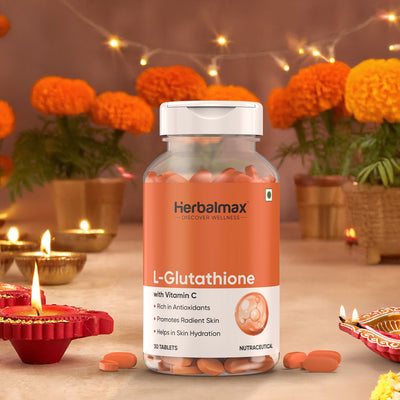 L-Glutathione 500mg with Vitamin C – Skin Brightening, Anti-Aging Supplement for Glowing Skin & Immune Support