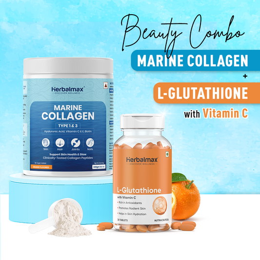 marine collagen and L-glutathione