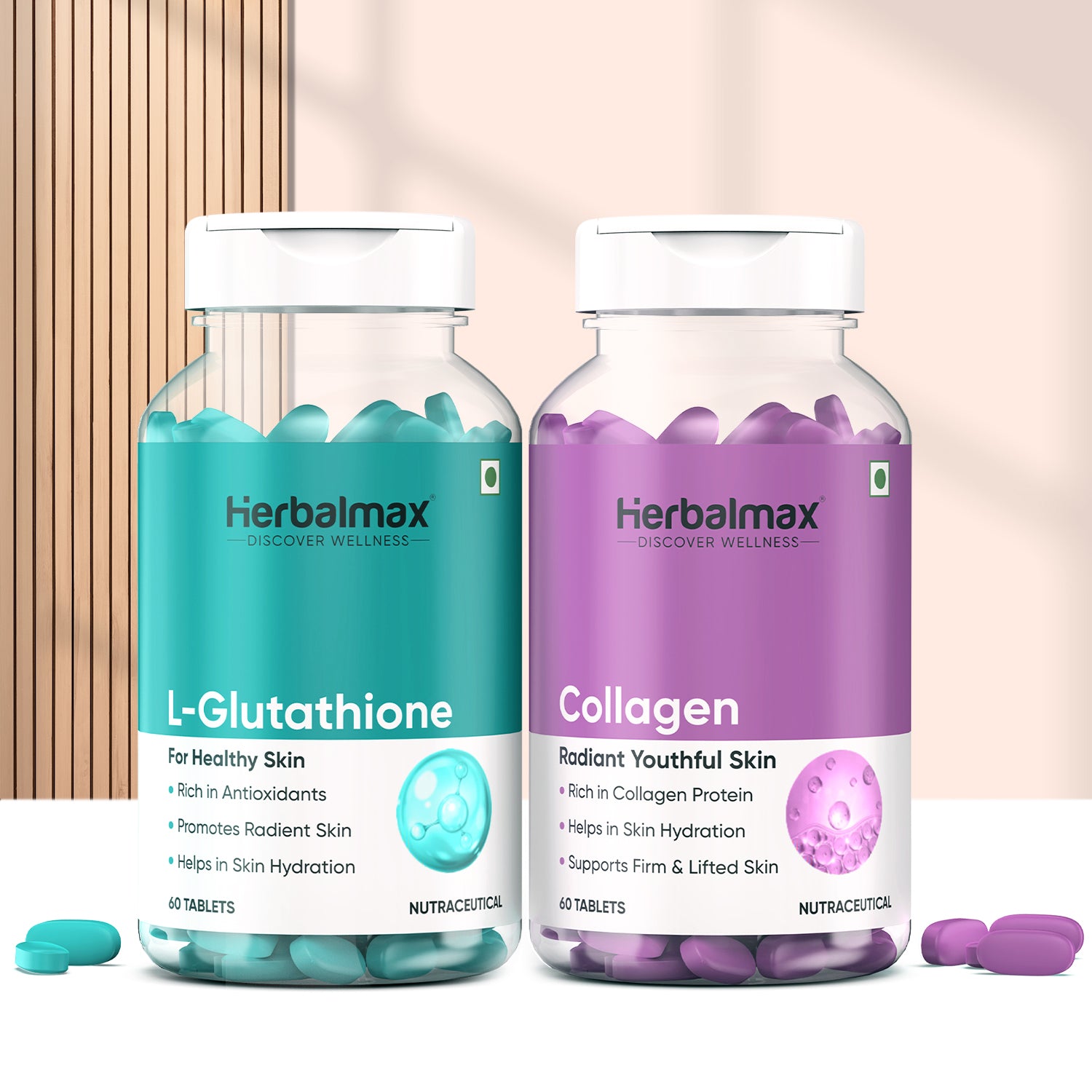 L-Glutathione and Collagen Supplement With Antioxidants - Skin Glow and Radiance for Men & Women - 120 Veg Tablets | Reviews, Best price & Offers L-Glutathione and Collagen Supplement With Antioxidants - Skin Glow and Radiance for Men & Women - 120 Veg Tablets | Reviews, Best price & Offers