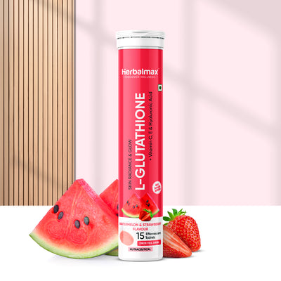 L-Glutathione Effervescent (Watermelon & Strawberry) Flavour 600mg Tablets