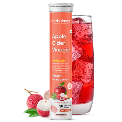 Apple Cider Vinegar Tablets with Lychee Flavored for Weight Management