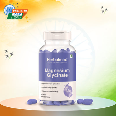 Magnesium Glycinate Tablets – Support Sleep, Calm & Muscle Relaxation (30 Tablets)