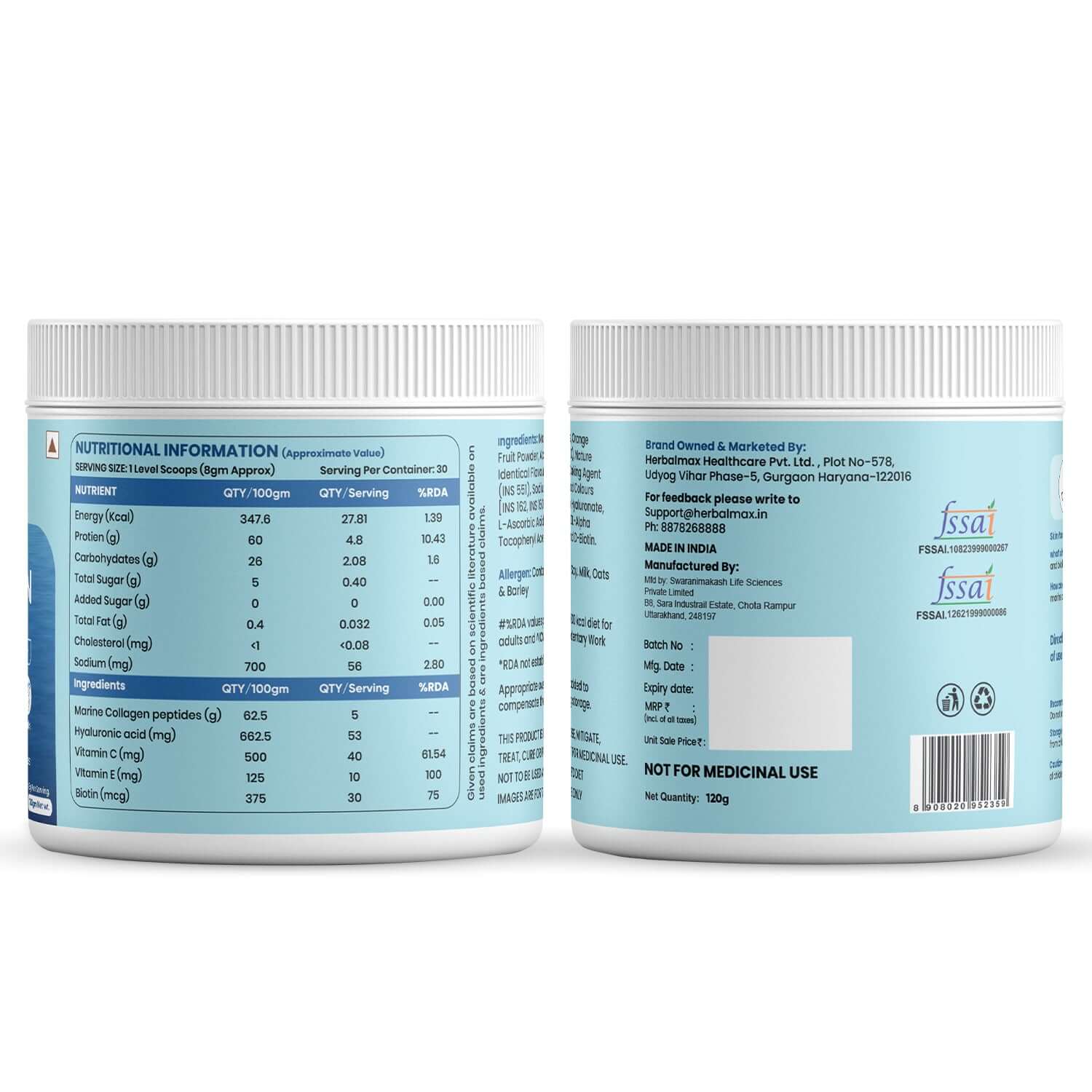 Nutritional Facts of Marine Collagen Powder