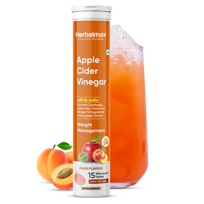 Apple Cider Vinegar Peach Flavour For Metabolism Boost