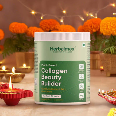 Herbalmax Plant Based Veg Collagen Beauty Builder(195g) Mix Fruit Flavour