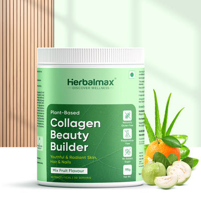 Herbalmax Plant Based Veg Collagen Beauty Builder(195g) Mix Fruit Flavour