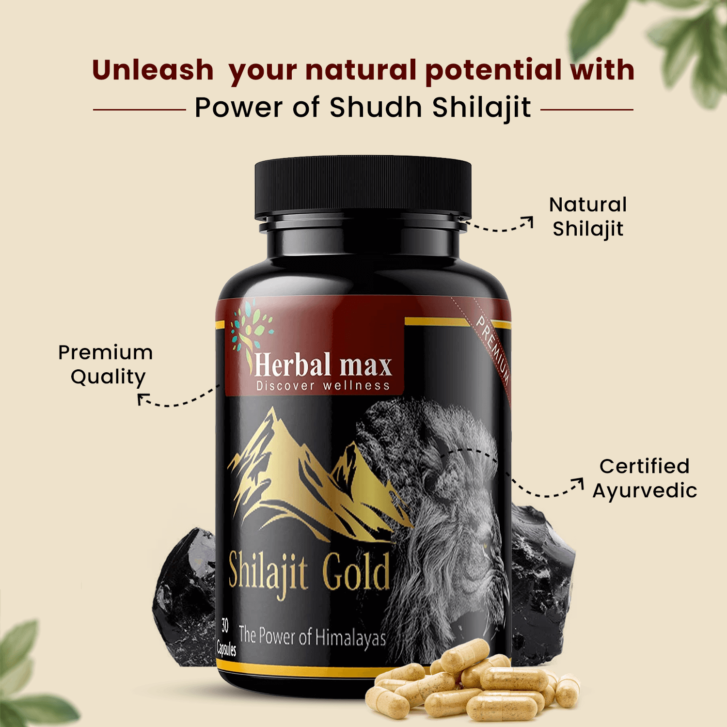 Herbalmax Shilajit Gold Capsules