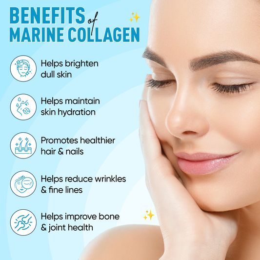 Herbal max Marine Collagen With Hyaluronic Acid, Vitamin C & E, Biotin - for Youthful Skin (240 gm)