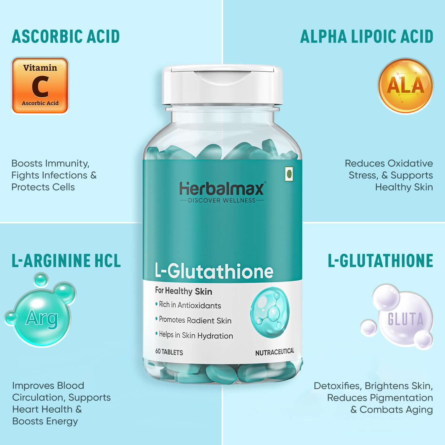 L Glutathione with ACV Effervescent Tablets