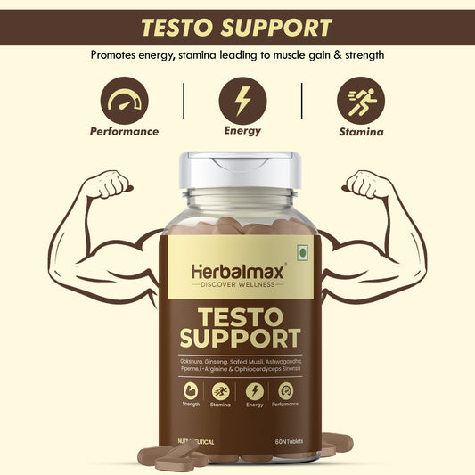 Testo Support Supplement with Strength and Performance (60 Tablets)