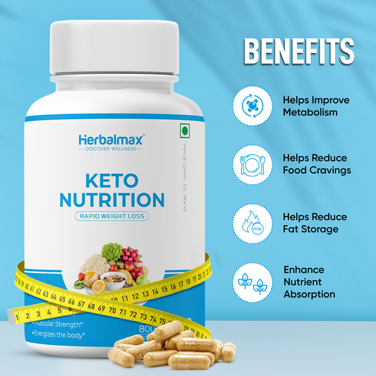 Herbalmax - Keto Nutrition - Weight Management Supplement 800mg (60 Cap)