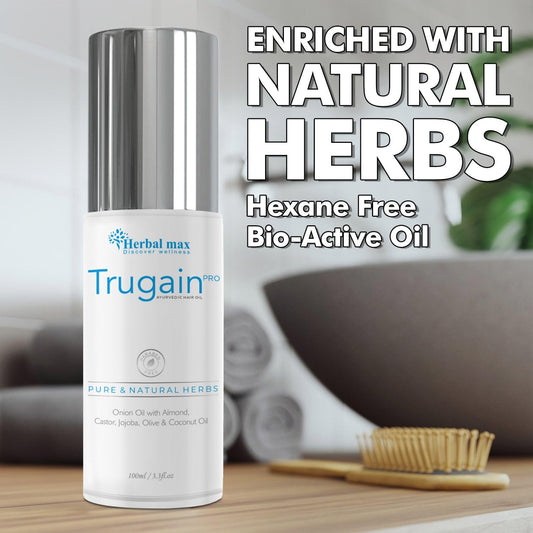 Trugain Pro Hair Oil - Bio Active Hair oil for Hair Regrowth & Hair Fall Control - Ultra Hydrating Effect (100 ml)