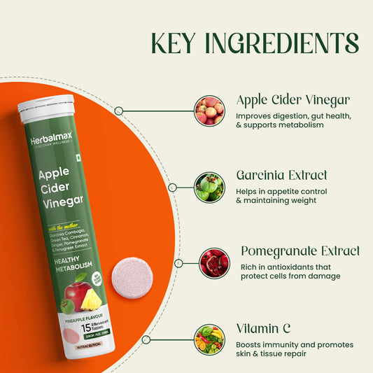 Apple Cider Vinegar Pineapple Flavour For Weight Management
