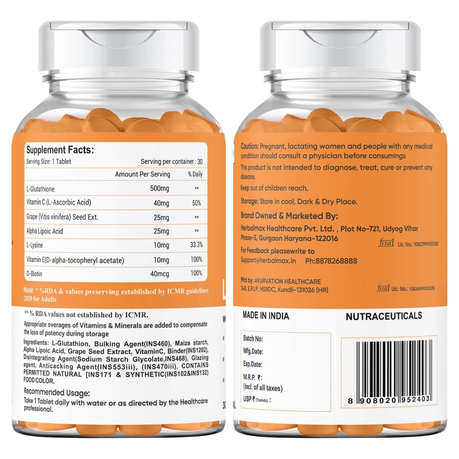 glutathione with vitamin c