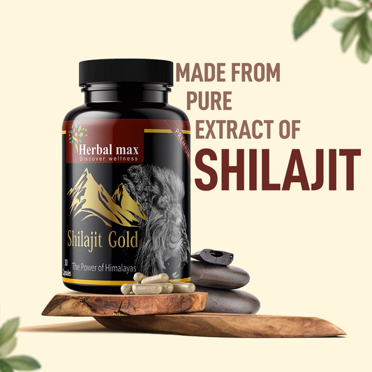 Shilajit Gold Ayurvedic For Men - Enhance Vigour & Stamina - 30 Capsules