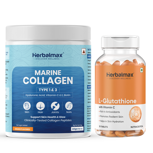 Herbalmax marine collagen and L-glutathione