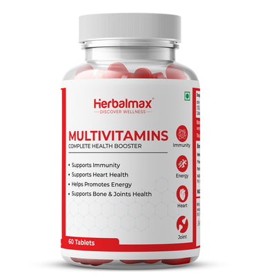 Multivitamins Tablets, support Energy, Heart, Bones & Joint Health for Men & Women – 60 Veg Tablets
