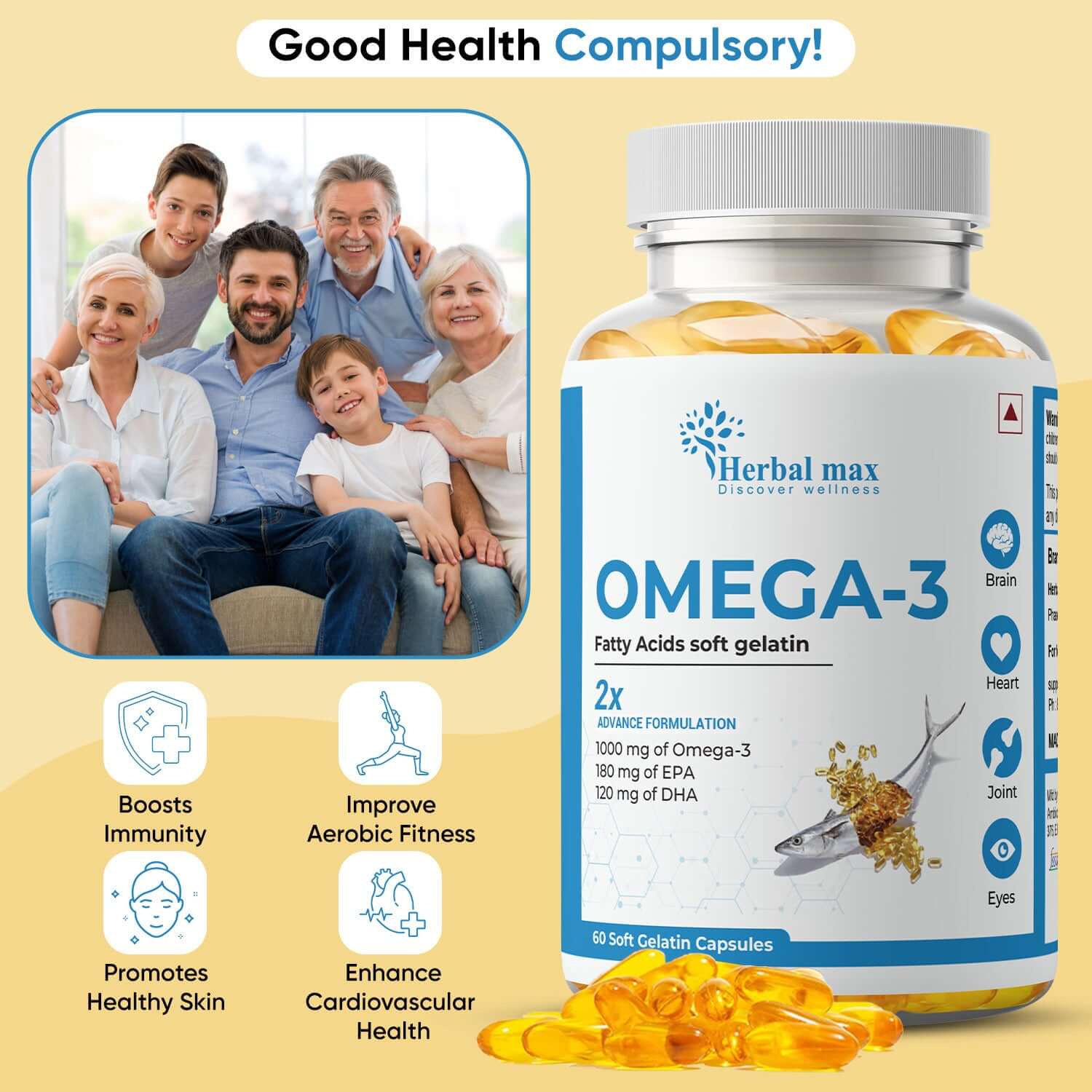 herbalmax omega-3 fish oil​