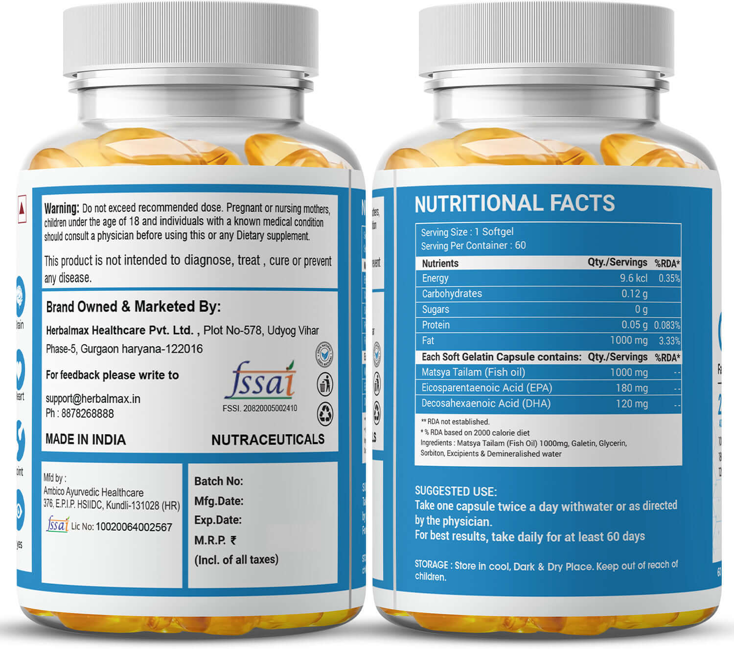 herbalmax omega 3 fish oil foods