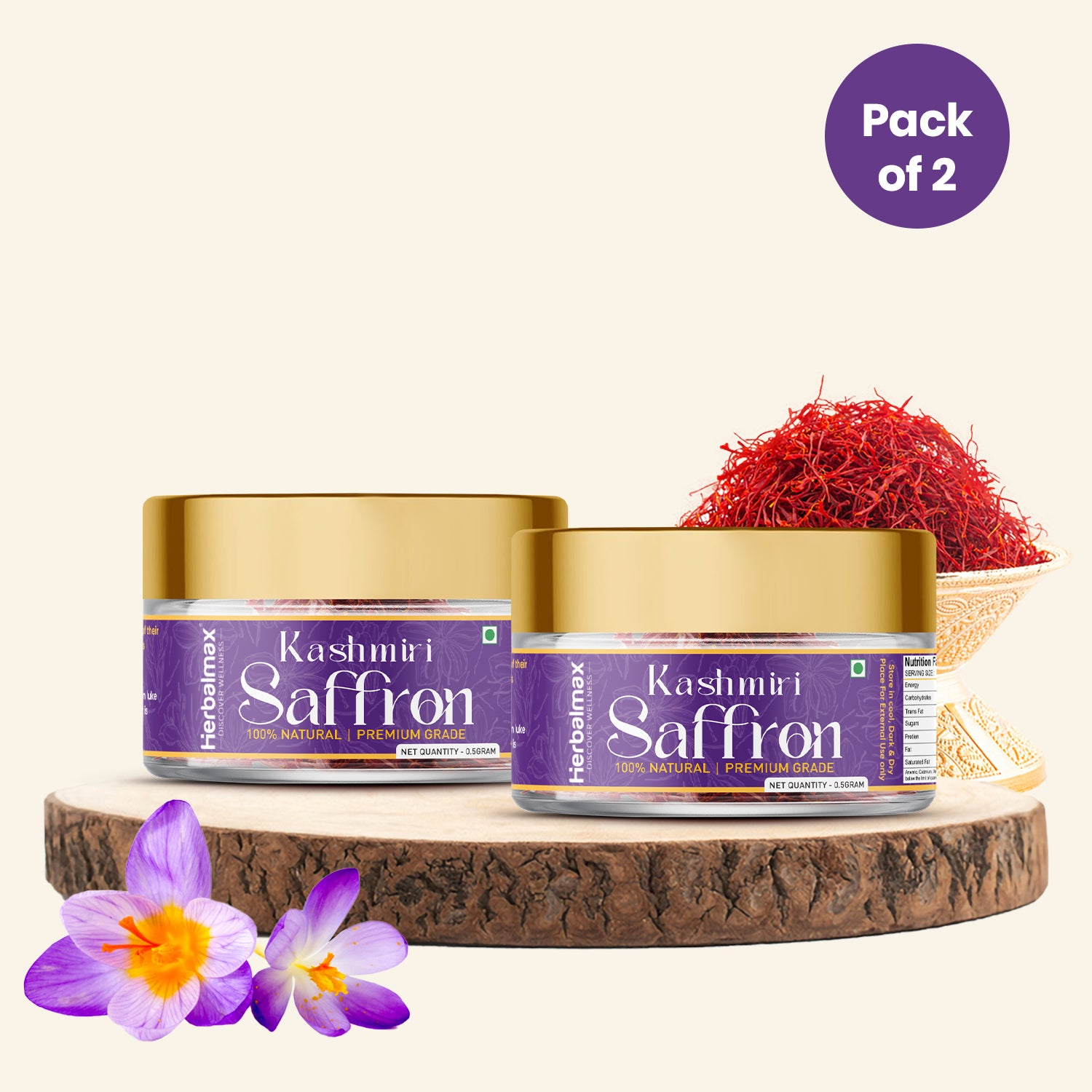 saffron pack of 0.5 gm