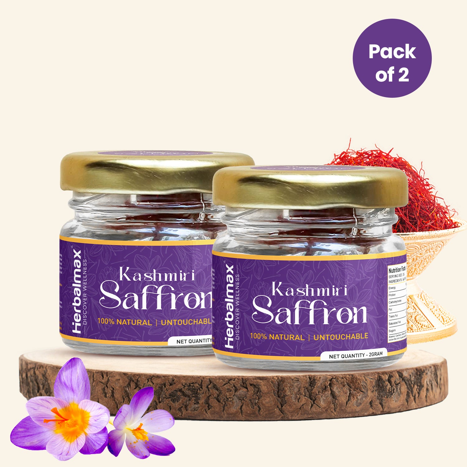 saffron pack of 2 gm