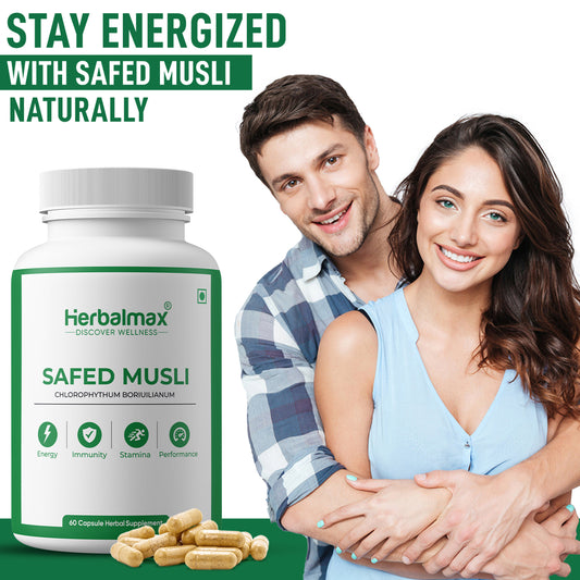 Premium Safed Musli Capsules (800mg)