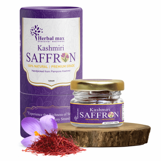 Herbal Max Kashmiri Saffron, 1gm (Natural zafran Leaves)