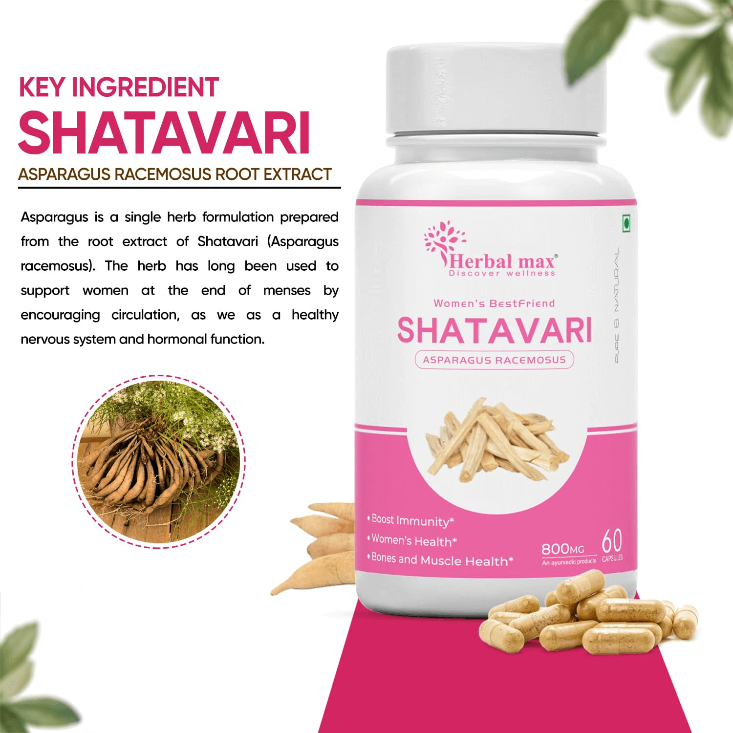 herbalmax shatavari root​