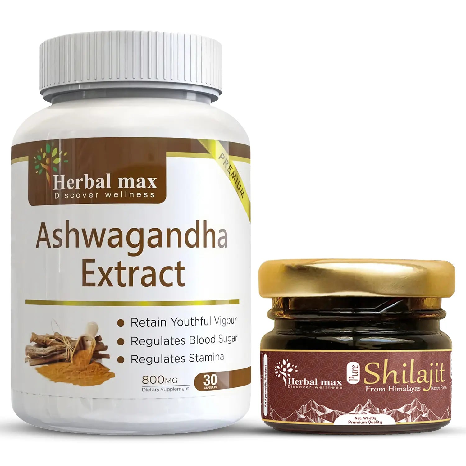 Shilajit and Ashwagandha